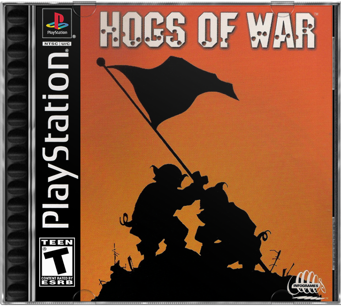 Hogs of War | NTSC | Playstation | PS1 | En | Reproduction Case and Booklet - NO GAME