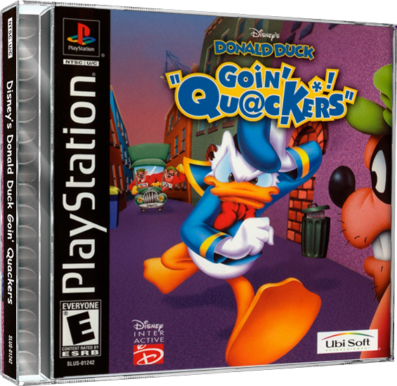 Donald Duck Goin Quakers | NTSC | Playstation | PS1 | En | Reproduction Case and Booklet - NO GAME