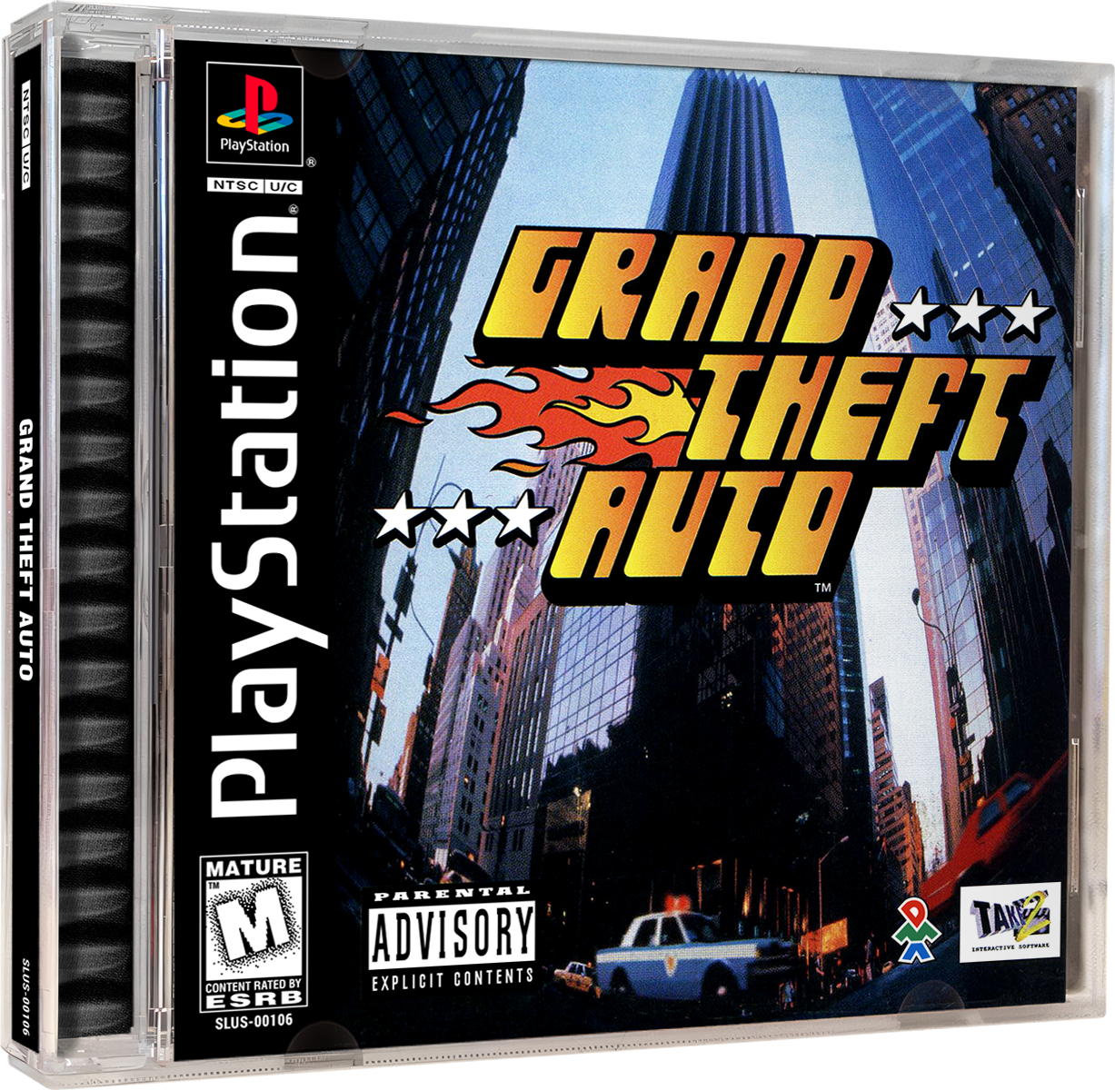 Grand Theft Auto | NTSC | Playstation | PS1 | En | Reproduction Case and Booklet - NO GAME