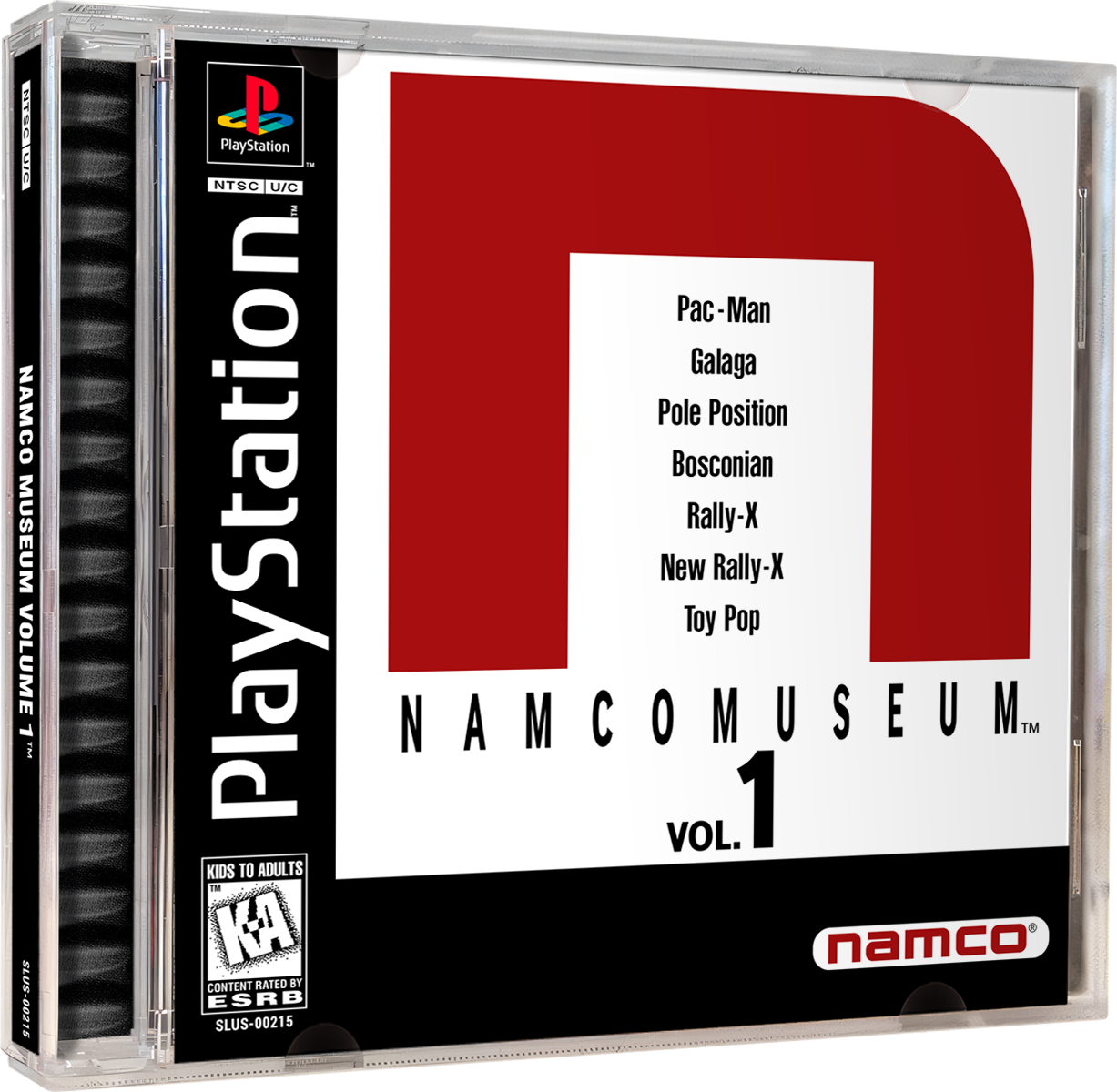 Namco Museum Vol. 1 | NTSC | Playstation | PS1 | En | Reproduction Case and Booklet - NO GAME