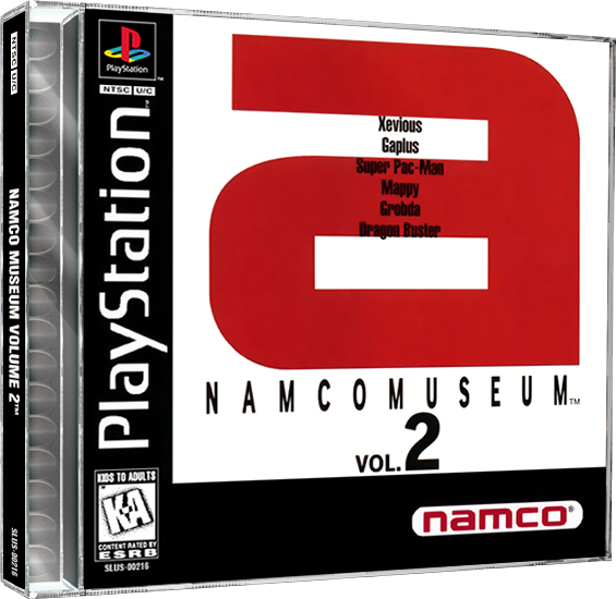 Namco Museum Vol. 2 | NTSC | Playstation | PS1 | En | Reproduction Case and Booklet - NO GAME