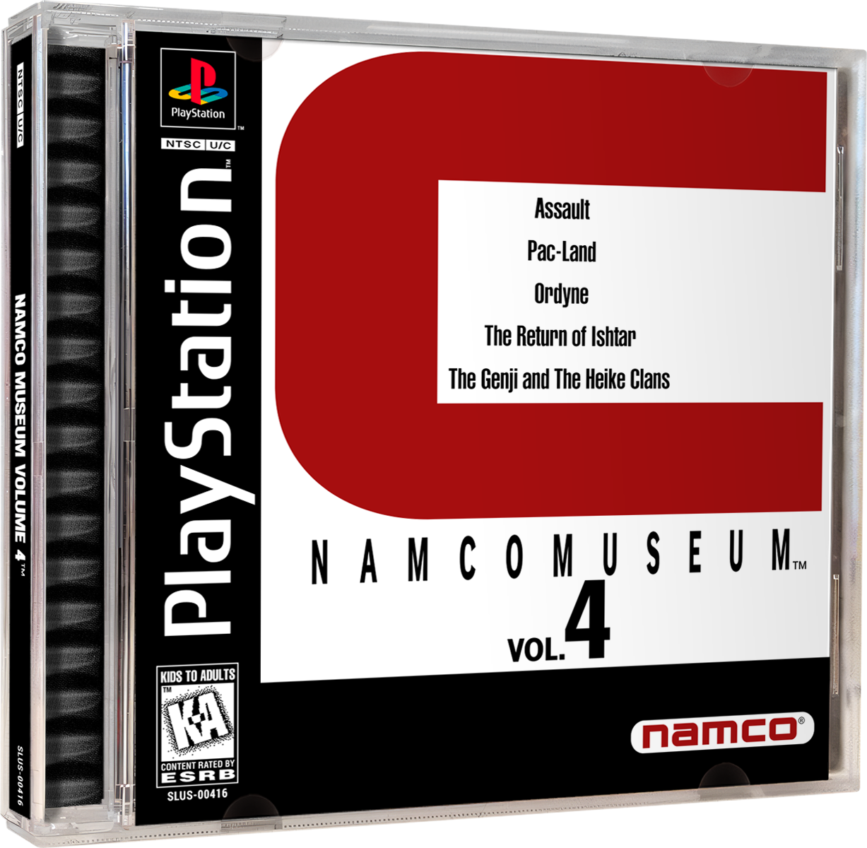 Namco Museum Vol. 4 | NTSC | Playstation | PS1 | En | Reproduction Case and Booklet - NO GAME