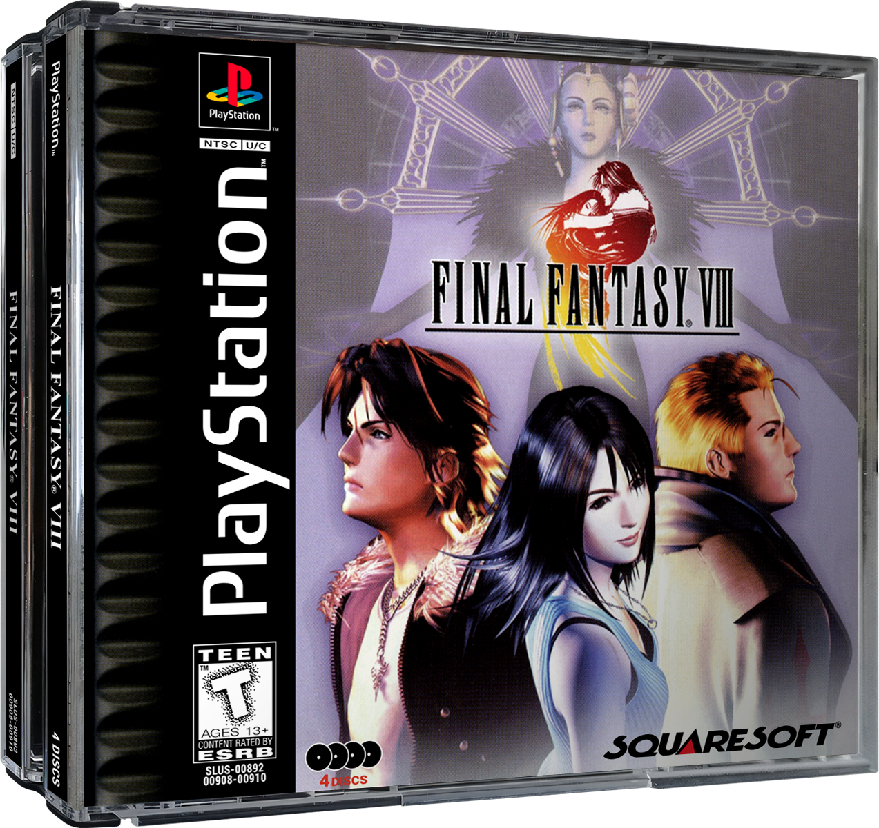 Final Fantasy VIII | NTSC | Playstation | PS1 | En | Reproduction Case and Booklet - NO GAME