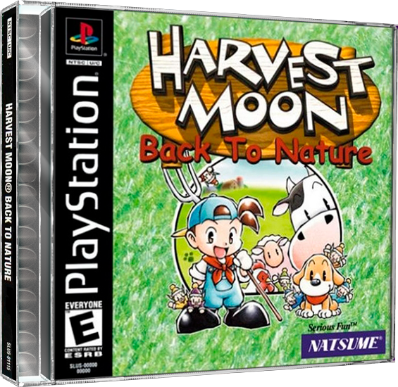 Harvest Moon. Back to Nature | NTSC | Playstation | PS1 | En | Reproduction Case and Booklet - NO GAME
