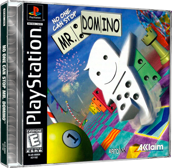 No One Can Stop Mr. Domino | NTSC | Playstation | PS1 | En | Reproduction Case and Booklet - NO GAME