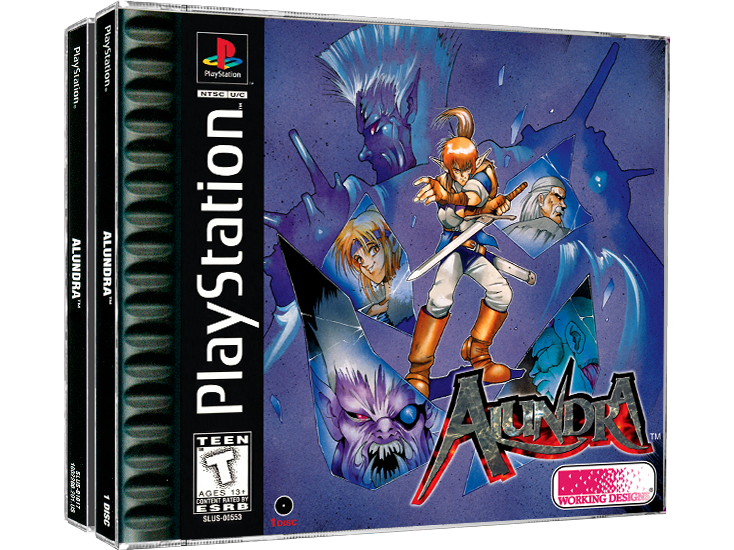 Alundra | NTSC | Playstation | PS1 | En | Reproduction Case and Booklet - NO GAME