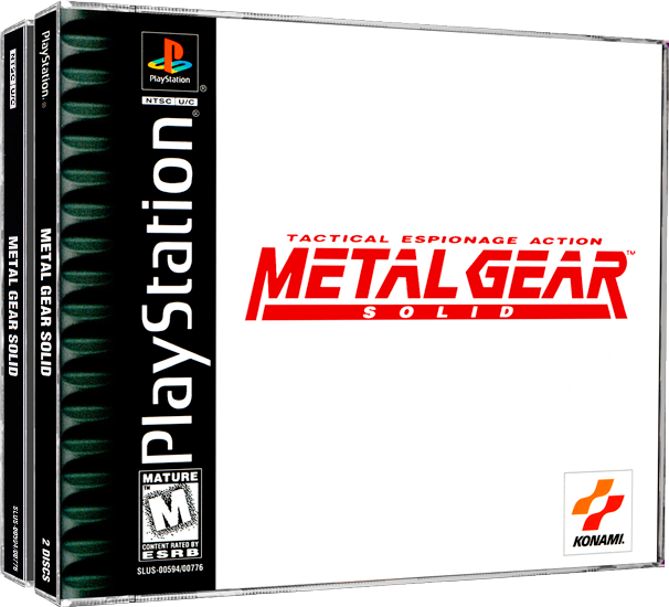 Metal Gear Solid | NTSC | Playstation | PS1 | En | Reproduction Case and Booklet - NO GAME
