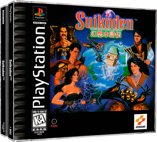 Suikoden | NTSC | Playstation | PS1 | En | Reproduction Case and Booklet - NO GAME