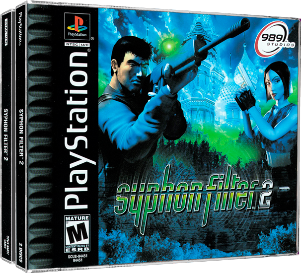 Syphon Filter 2 | NTSC | Playstation | PS1 | En | Reproduction Case and Booklet - NO GAME