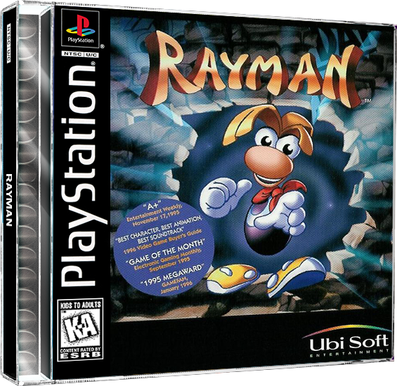 Rayman | NTSC | Playstation | PS1 | En | Reproduction Case and Booklet - NO GAME