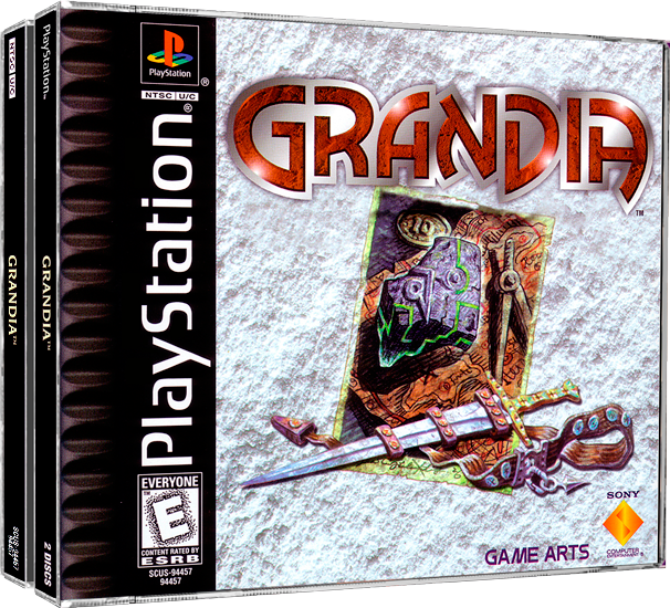 Grandia | NTSC | Playstation | PS1 | En | Reproduction Case and Booklet - NO GAME