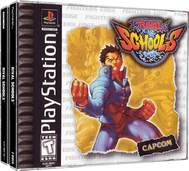 Rival Schools | NTSC | Playstation | PS1 | En | Reproduction Case and Booklet - NO GAME