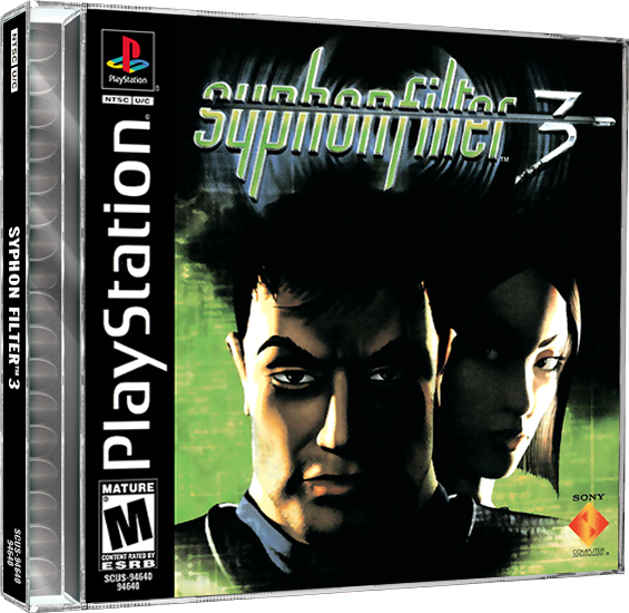 Syphon Filter 3 | NTSC | Playstation | PS1 | En | Reproduction Case and Booklet - NO GAME