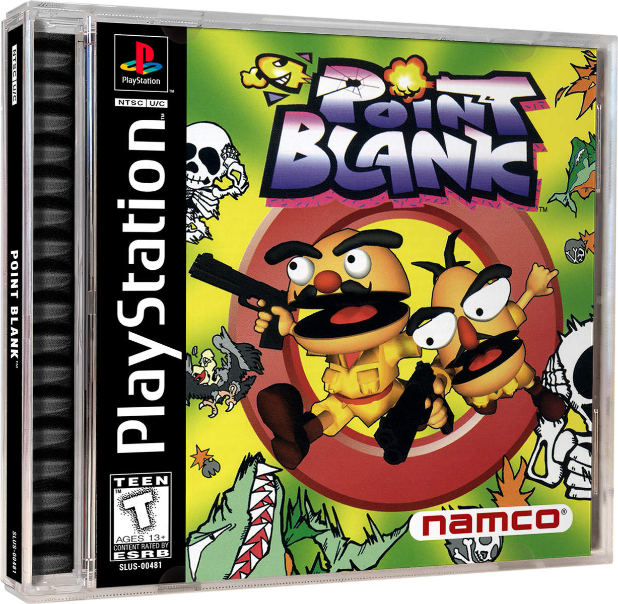 Point Blank | NTSC | Playstation | PS1 | En | Reproduction Case and Booklet - NO GAME