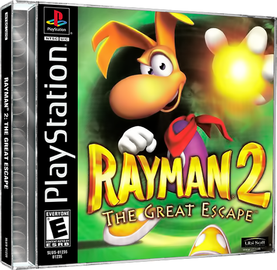 Rayman 2 | NTSC | Playstation | PS1 | En | Reproduction Case and Booklet - NO GAME