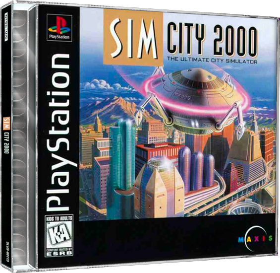 Sim City 2000 | NTSC | Playstation | PS1 | En | Reproduction Case and Booklet - NO GAME
