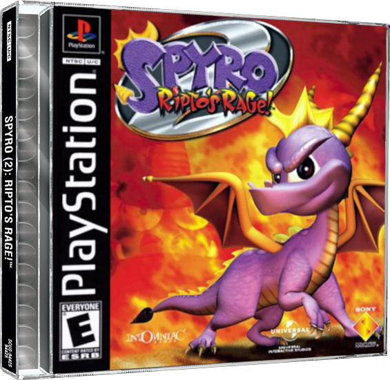 Spyro 2 | NTSC | Playstation | PS1 | En | Reproduction Case and Booklet - NO GAME