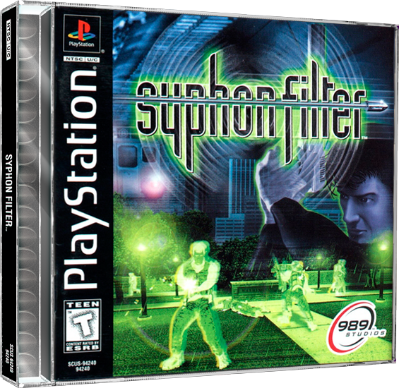 Syphon Filter | NTSC | Playstation | PS1 | En | Reproduction Case and Booklet - NO GAME