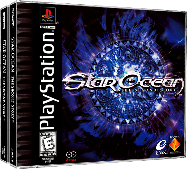 Star Ocean | NTSC | Playstation | PS1 | En | Reproduction Case and Booklet - NO GAME