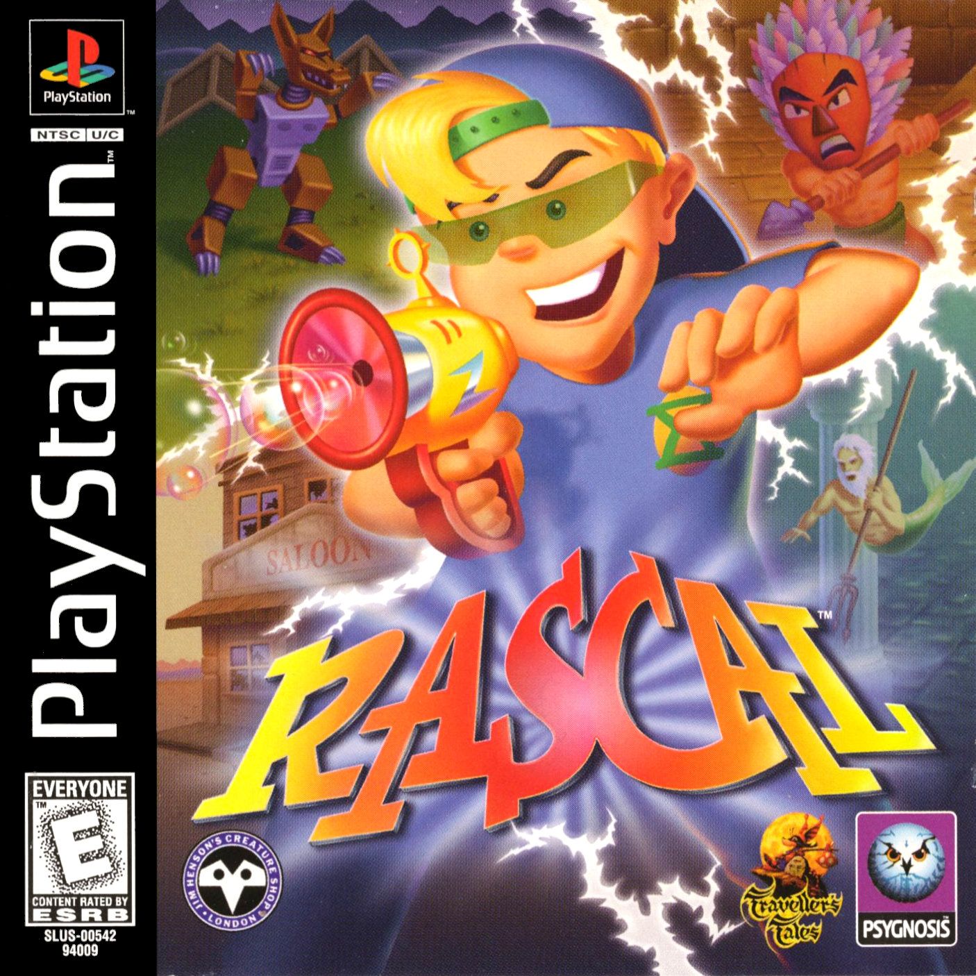 Rascal | NTSC | Playstation | PS1 | En | Reproduction Case and Booklet - NO GAME