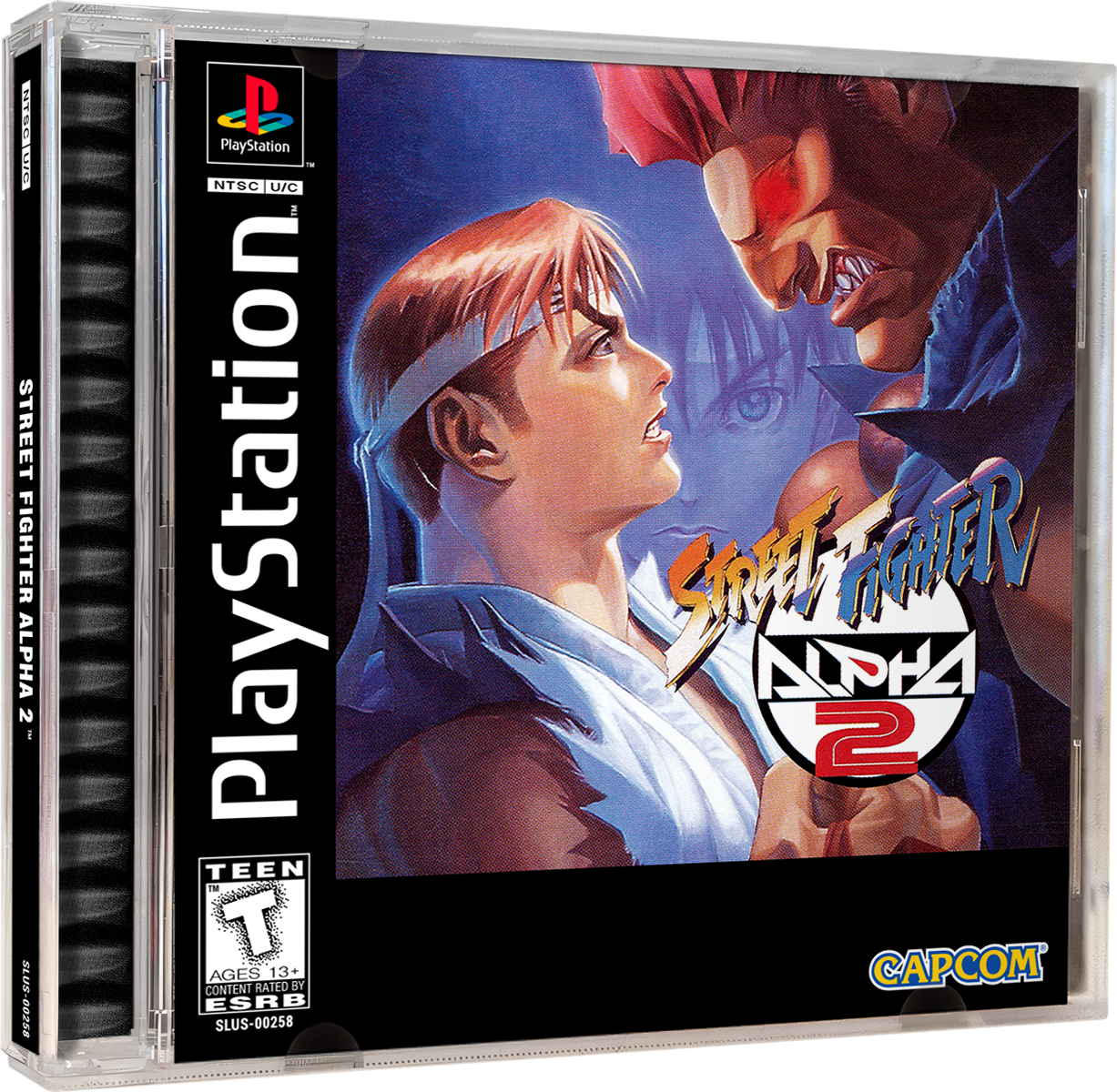Street Fighter Alpha 2 | NTSC | Playstation | PS1 | En | Reproduction Case and Booklet - NO GAME