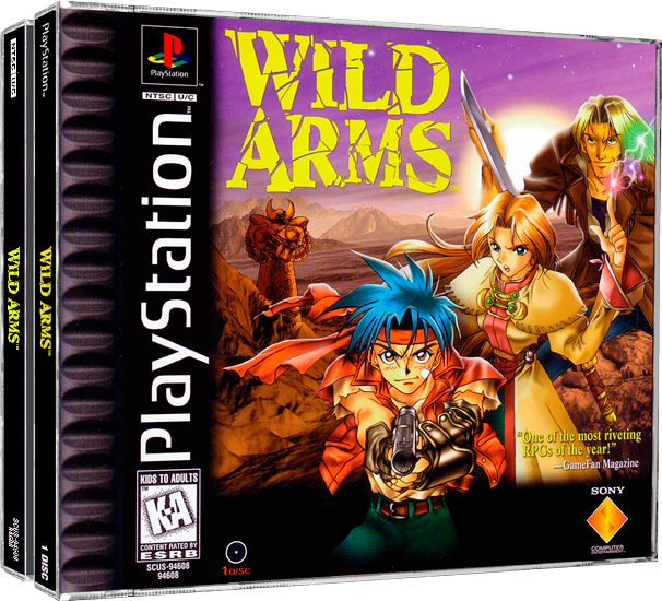 Wild Arms | NTSC | Playstation | PS1 | En | Reproduction Case and Booklet - NO GAME