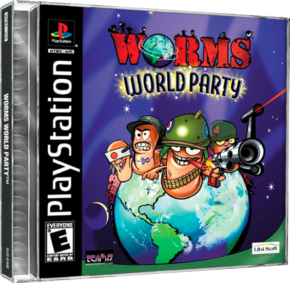 Worms World Party | NTSC | Playstation | PS1 | En | Reproduction Case and Booklet - NO GAME