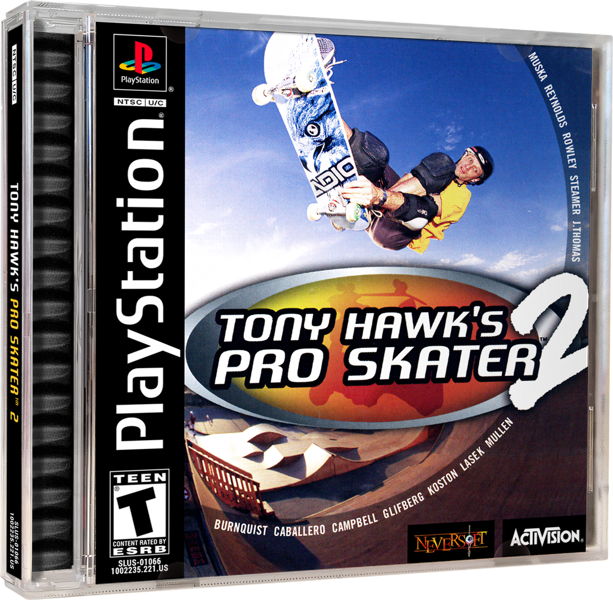 Tony Hawk&#39;s Pro Skater 2 | NTSC | Playstation | PS1 | En | Reproduction Case and Booklet - NO GAME