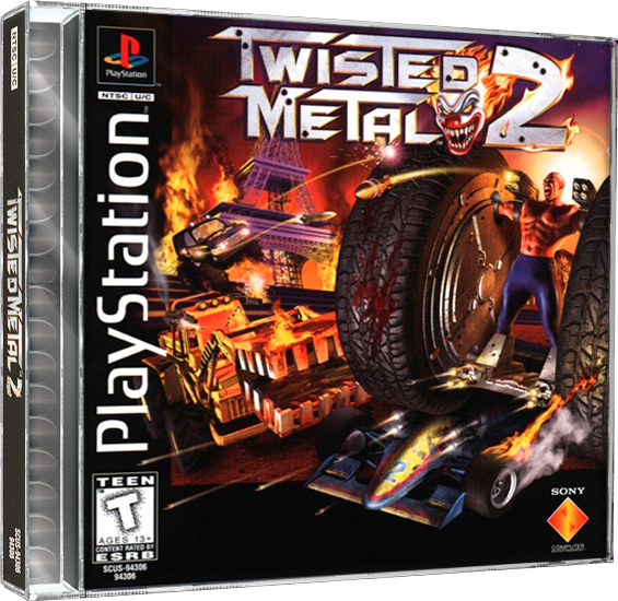 Twisted Metal 2 | NTSC | Playstation | PS1 | En | Reproduction Case and Booklet - NO GAME