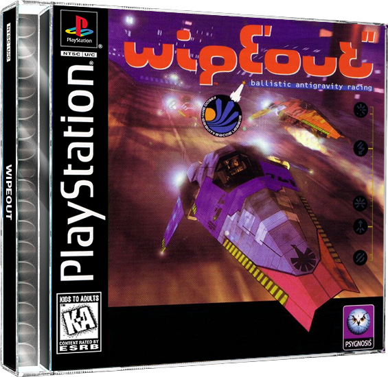 Wipeout | NTSC | Playstation | PS1 | En | Reproduction Case and Booklet - NO GAME