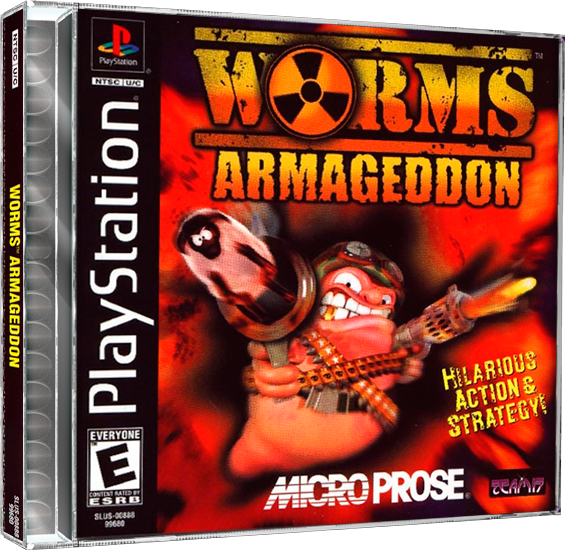 Worms Armageddon | NTSC | Playstation | PS1 | En | Reproduction Case and Booklet - NO GAME