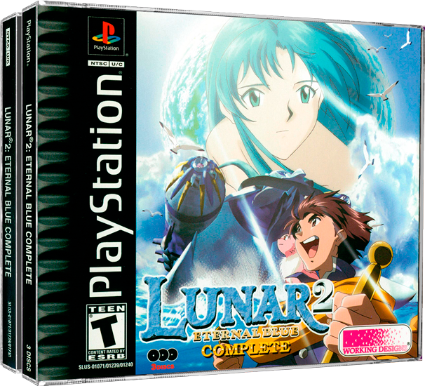Lunar 2 | NTSC | Playstation | PS1 | En | Reproduction Case and Booklet - NO GAME