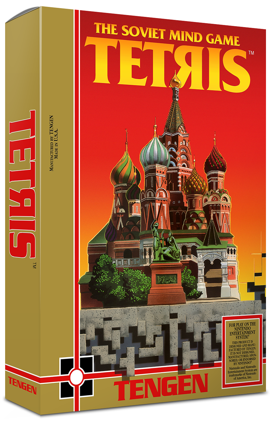 Tetris Tengen Reproduction Box