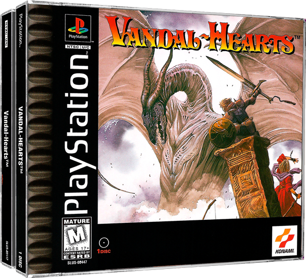 Vandal Hearts | NTSC | Playstation | PS1 | En | Reproduction Case and Booklet - NO GAME
