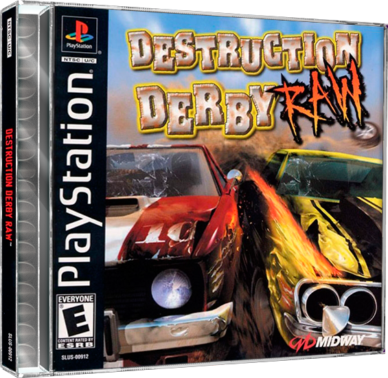 Destruction Derby RAW | NTSC | Playstation | PS1 | En | Reproduction Case and Booklet - NO GAME