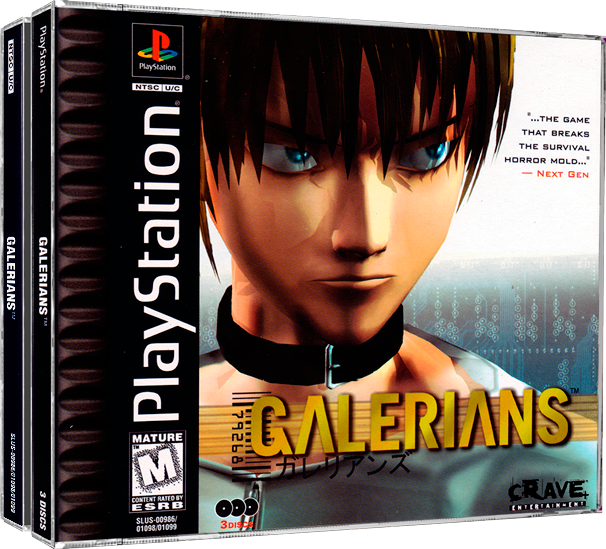 Galerians | NTSC | Playstation | PS1 | En | Reproduction Case and Booklet - NO GAME