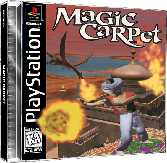 Magic Carpet | NTSC | Playstation | PS1 | En | Reproduction Case and Booklet - NO GAME