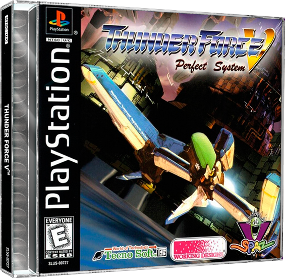 Thunder Force V | NTSC | Playstation | PS1 | En | Reproduction Case and Booklet - NO GAME