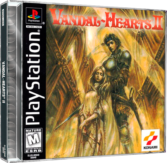 Vandal Hearts 2 | NTSC | Playstation | PS1 | En | Reproduction Case and Booklet - NO GAME