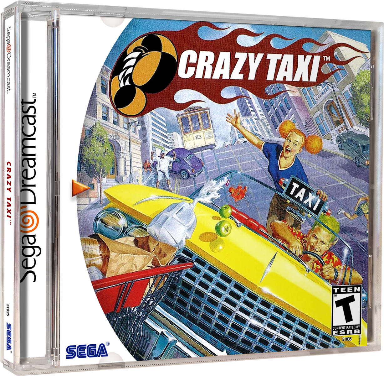 Crazy Taxi | NTSC | Dreamcast | DC | En | Reproduction Case and Booklet - NO GAME