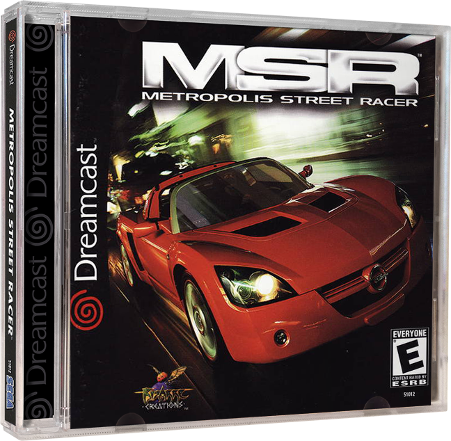 MSR Metropolis Street Racer | NTSC | Dreamcast | DC | En | Reproduction Case and Booklet - NO GAME