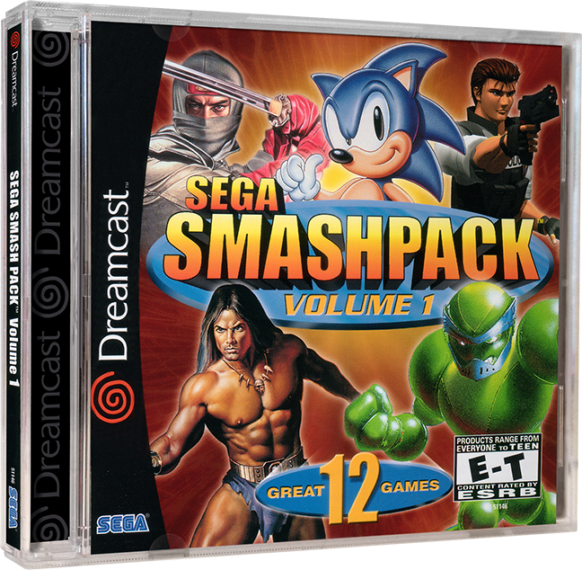 Sega Smash Pack | NTSC | Dreamcast | DC | En | Reproduction Case and Booklet - NO GAME