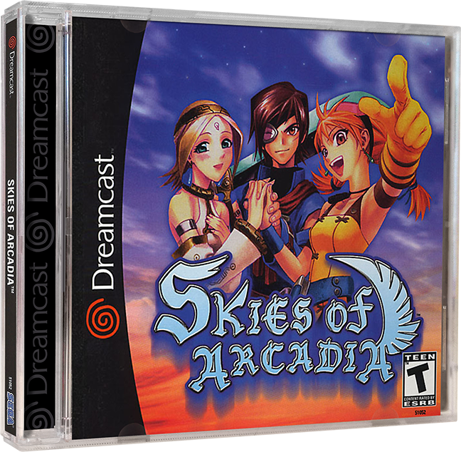 Skies of Arcadia | NTSC | Dreamcast | DC | En | Reproduction Case and Booklet - NO GAME