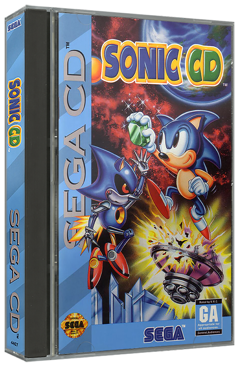 Sonic CD | NTSC | Sega CD | SCD | En | Reproduction Case and Booklet - NO GAME