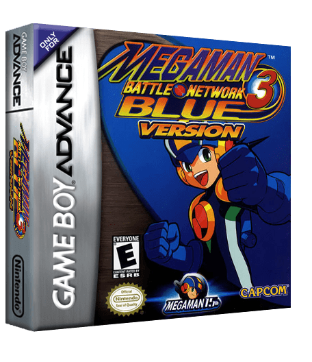 Mega Man Battle Network 3 Blue Version Reproduction Box