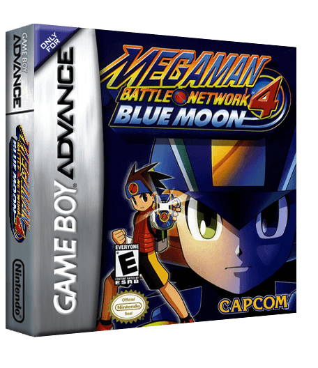 Mega Man Battle Network 4 Blue Moon Reproduction Box