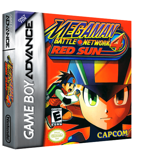 Mega Man Battle Network 4 Red Sun Reproduction Box