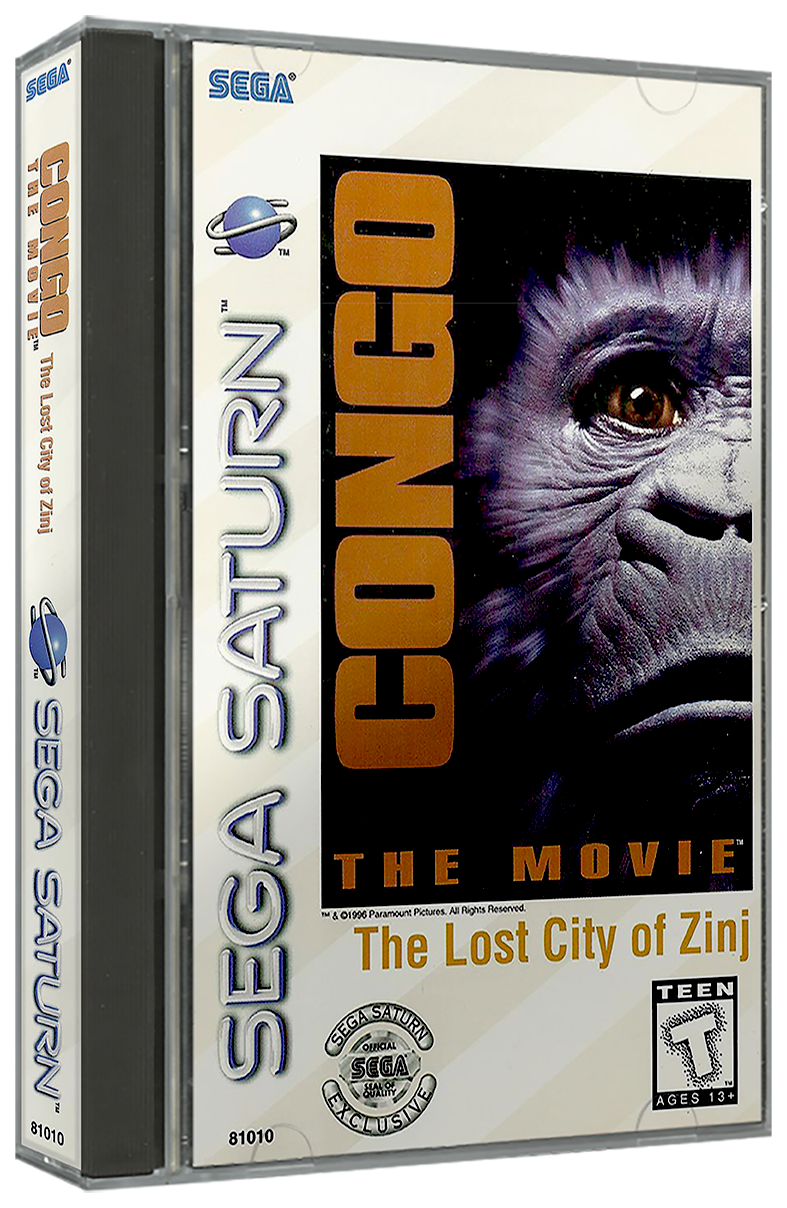 Congo The Movie | NTSC | Sega Saturn | SS | En | Reproduction Case and Booklet - NO GAME
