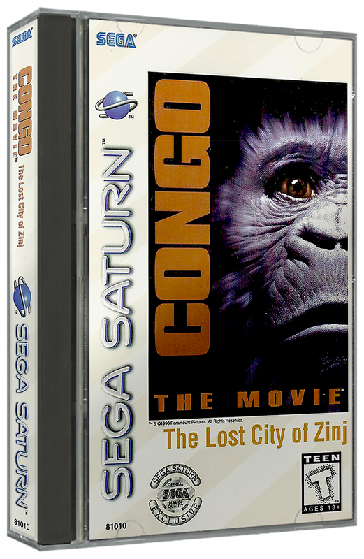Congo The Movie | NTSC | Sega Saturn | SS | En | Reproduction Case and Booklet - NO GAME