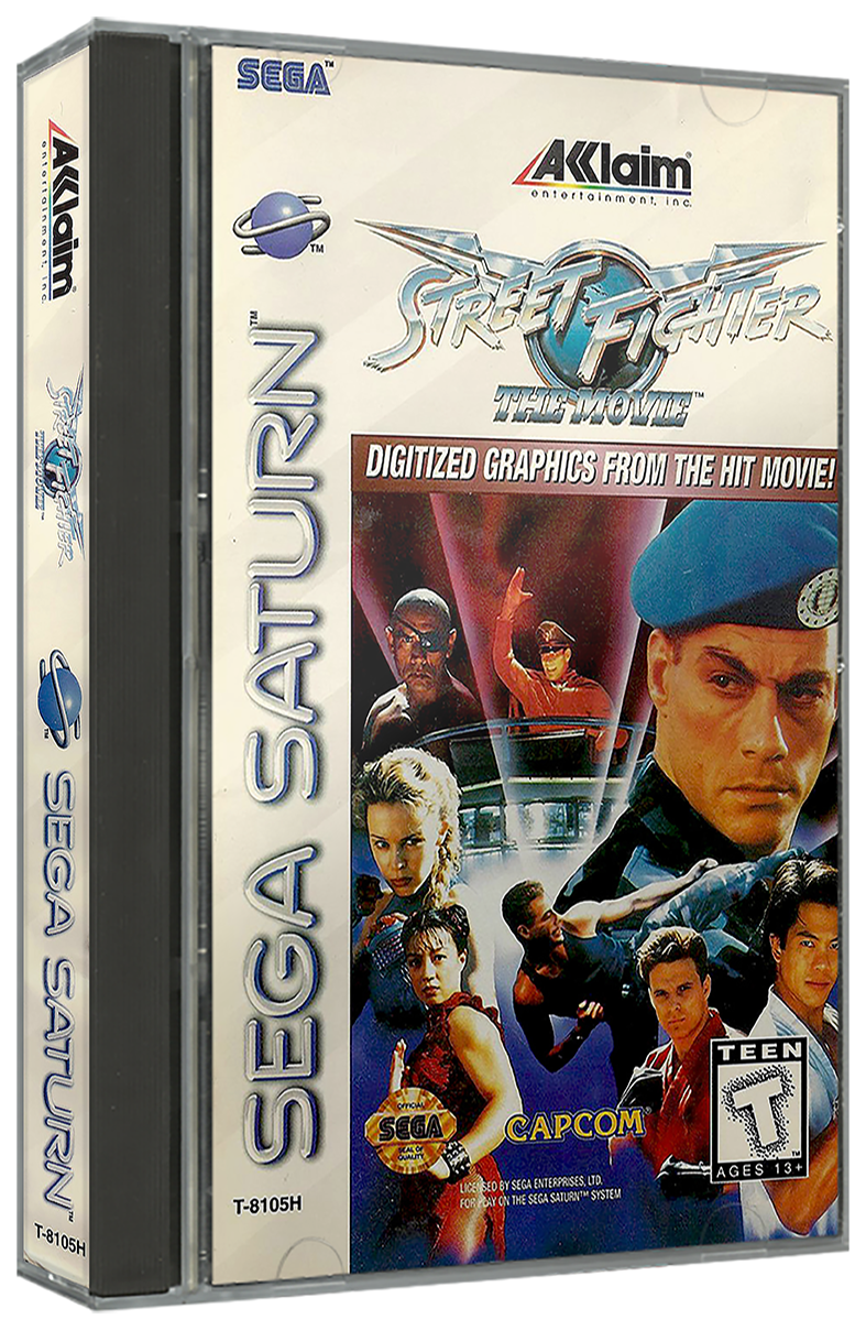 Street Fighter The Movie | NTSC | Sega Saturn | SS | En | Reproduction Case and Booklet - NO GAME